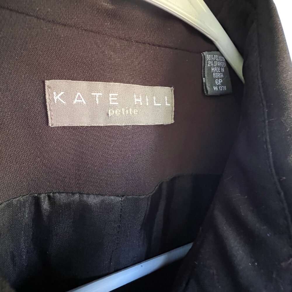 Kate Hill Suit Skirt & Shirt Style Jacket Size 6P Like New - Picture 8 of 11